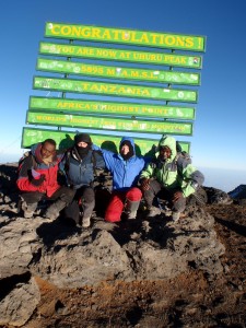 Summit of Mt. Kilimanjaro.