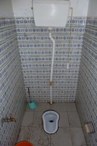 The seatless toilet.