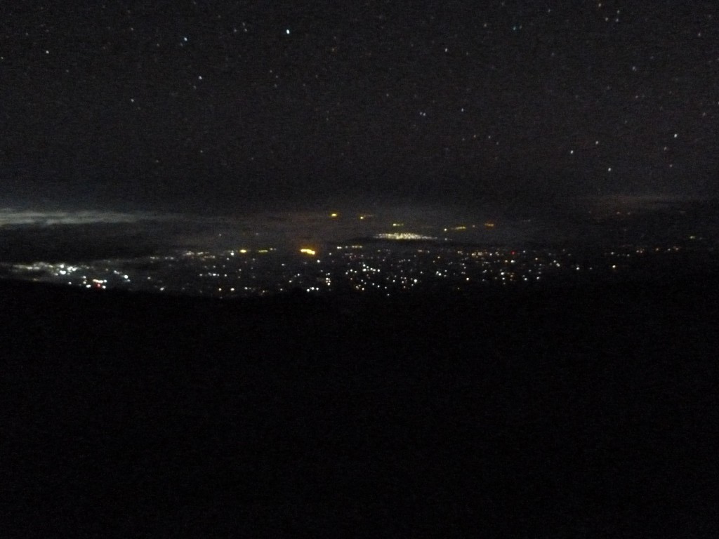 Moshi's lights down below.