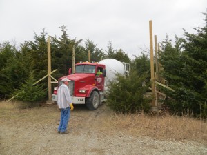 Building our RV shelter.