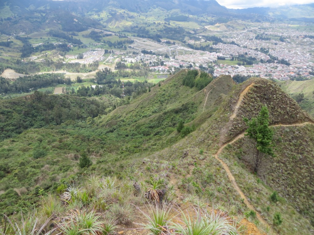 View of Loja from the ridge.