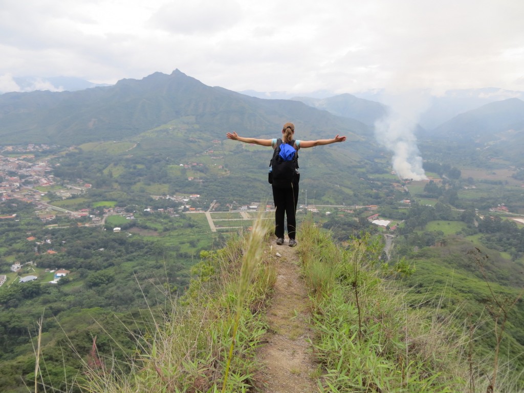 Taking in the magnificent view of the Vilcabamba Valley.