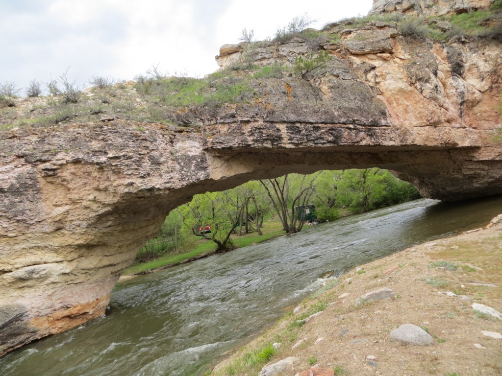 The natural bridge.