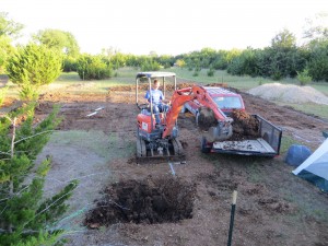 Keith digging the utility room.