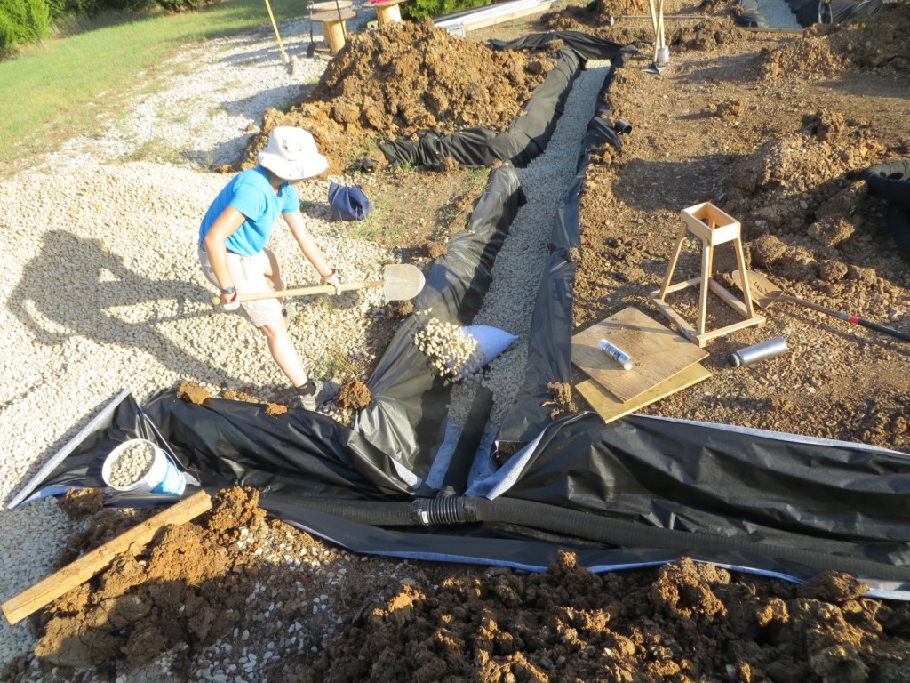 Filling in the trench