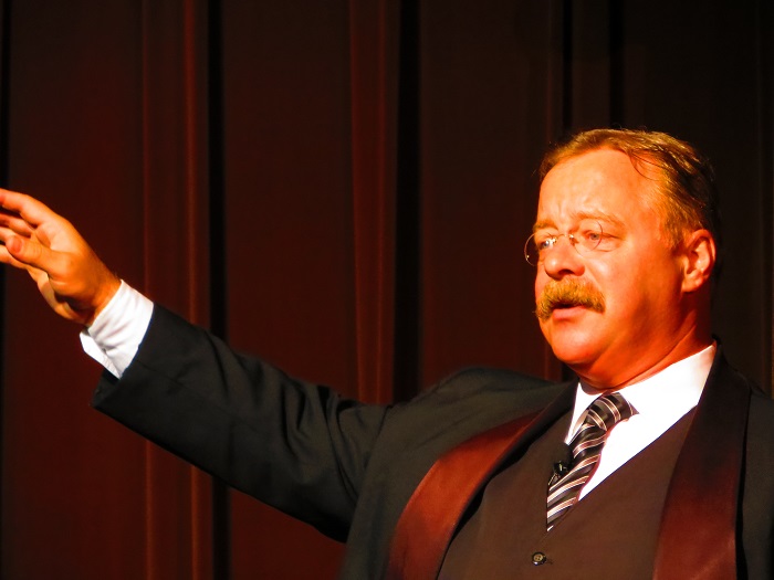 Teddy Roosevelt impersonator.