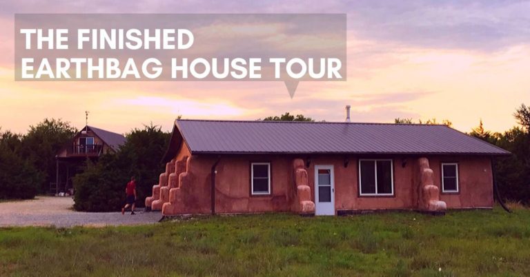 The Finished Earthbag House Tour